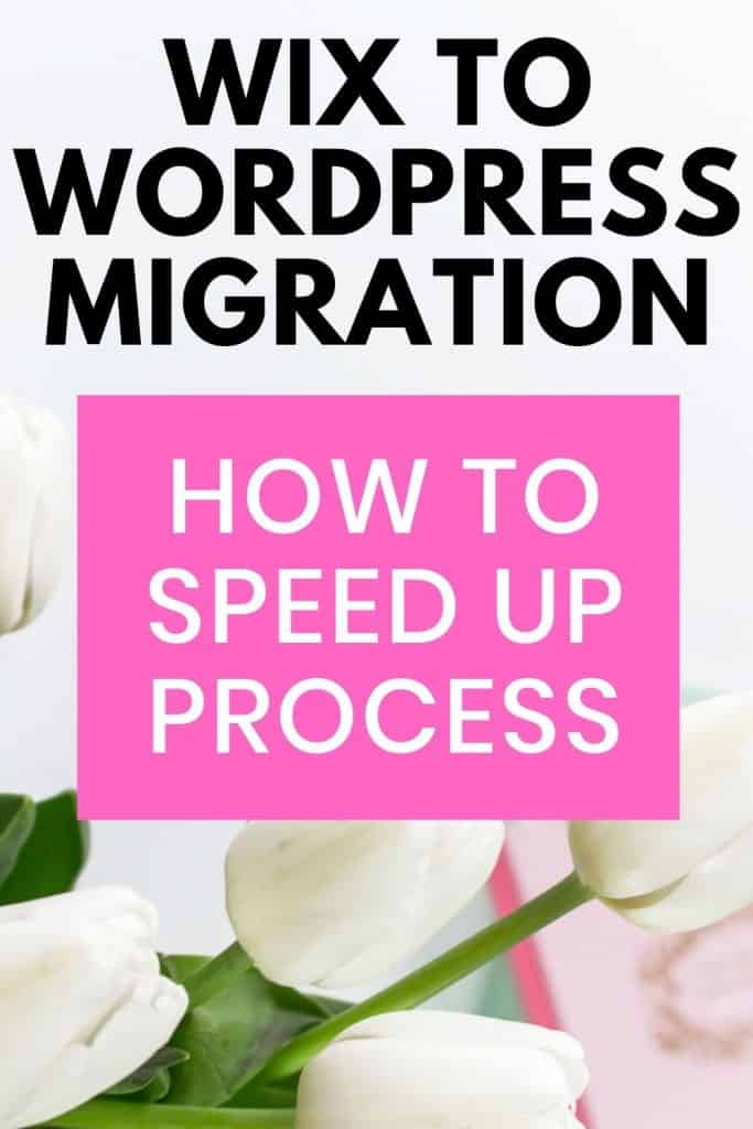 wix to wordpress migration pin