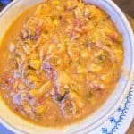 slow cooker chicken tortilla soup in a bowl