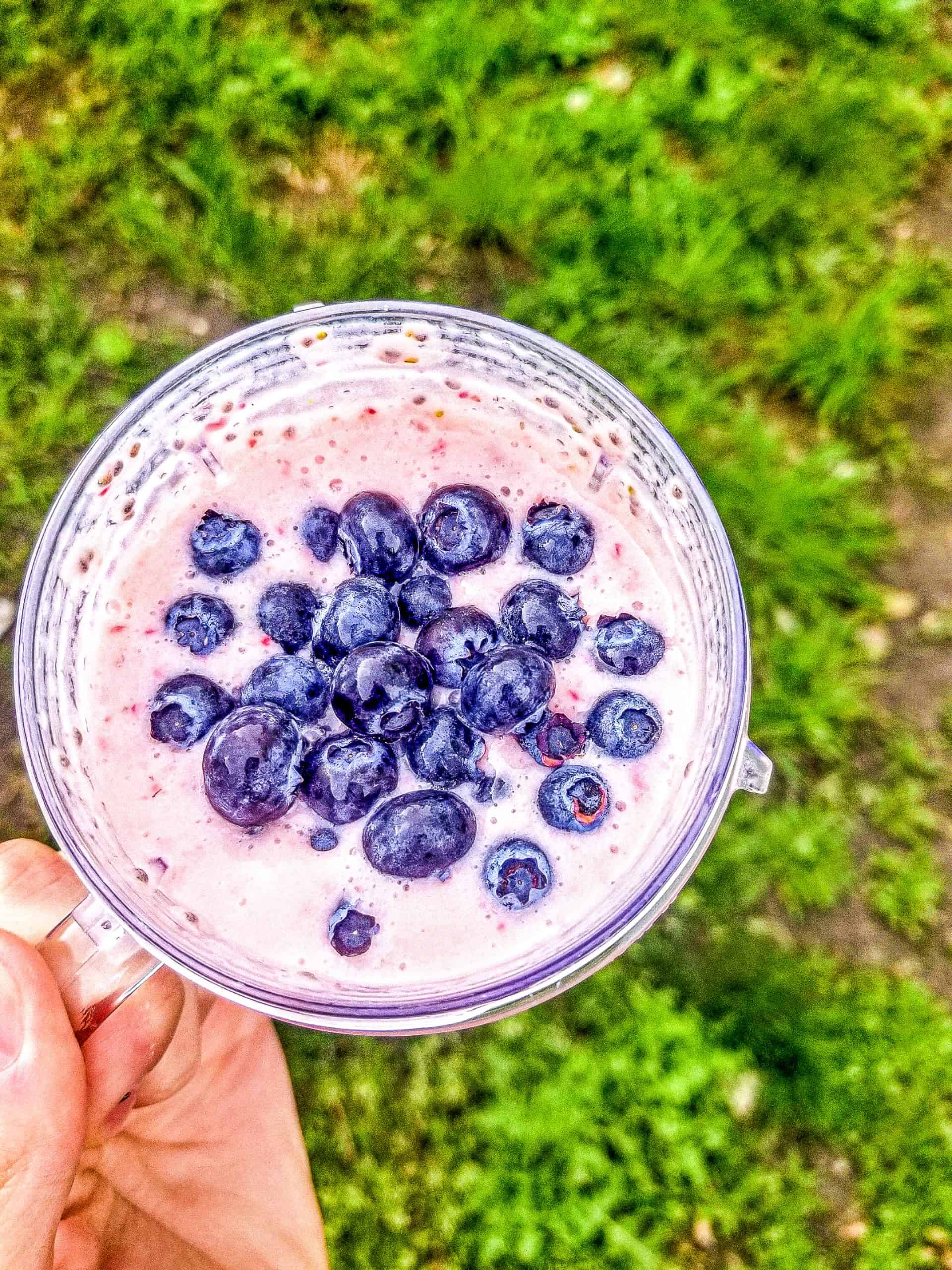 strawberry blueberry smoothie