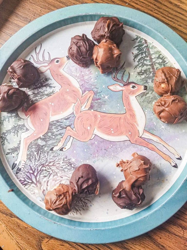 peanut butter balls with graham crackers / reindeer poop recipe