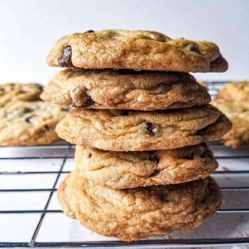 crispy chewy chocolate chip cookies