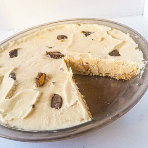 peanut butter pie with heavy cream