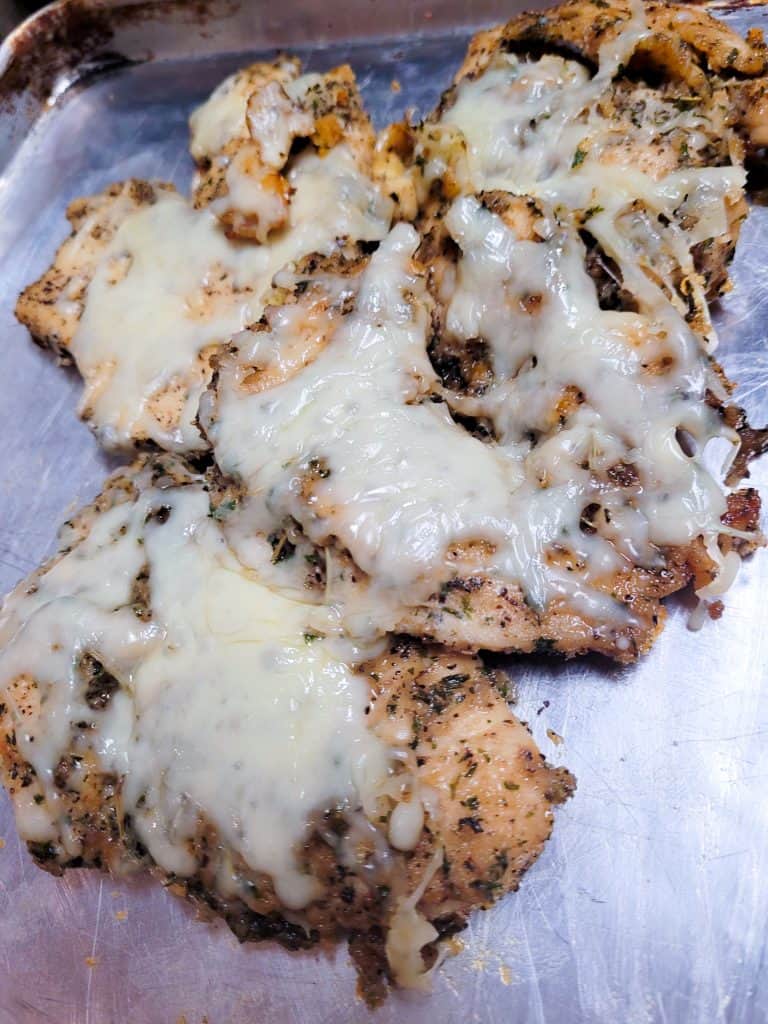 herb chicken with cheese