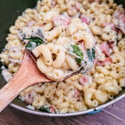 spinach and sausage pasta