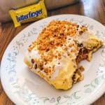 butterfinger dessert on a plate