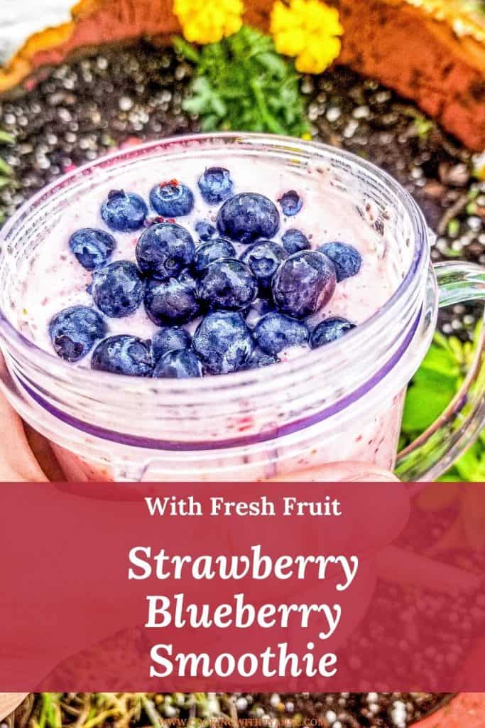 Strawberry Blueberry Smoothie pin