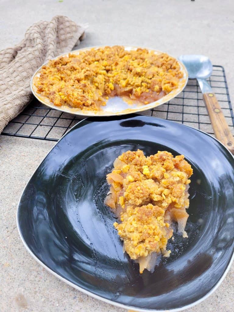 Easy Crustless Apple Pie Recipe (Swedish Apple Pie) - Beyond Kimchee