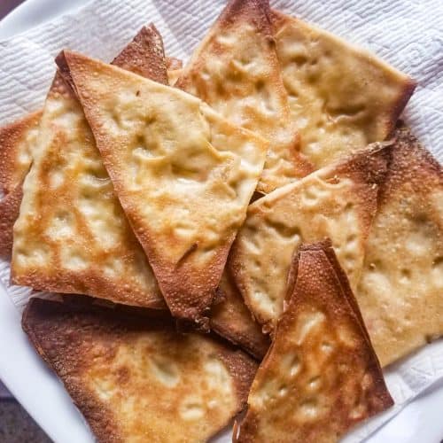 baked crab rangoons on a plate