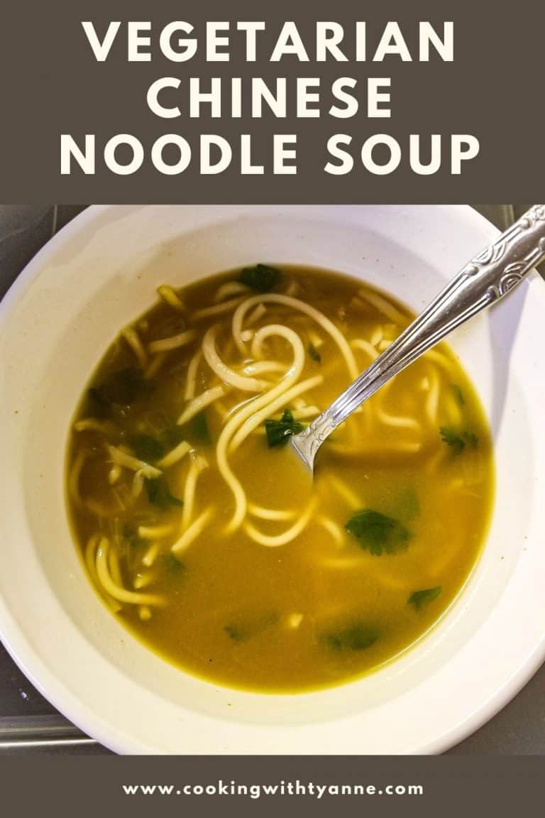 Very Tasty Vegetarian Chinese Noodle Soup Cooking with Tyanne