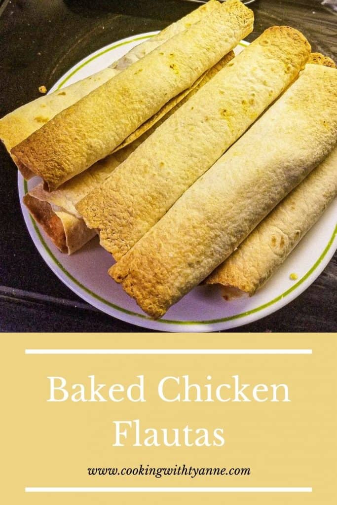 chicken flautas with cream cheese pin.