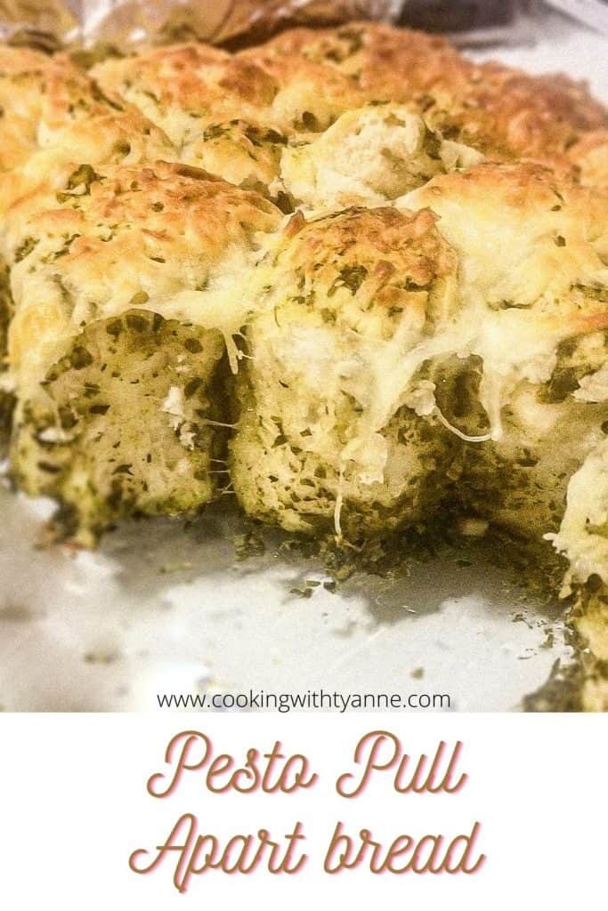 Pesto Pull Apart bread pin