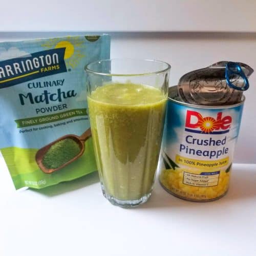 pineapple matcha drink