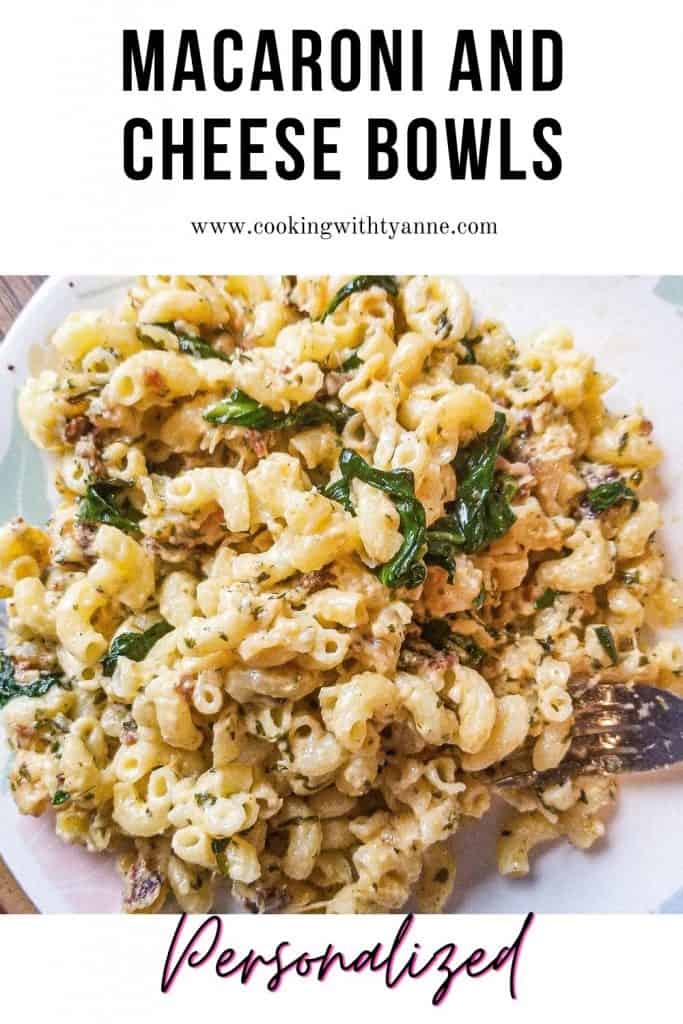 personalized macaroni bowls pinterest image.