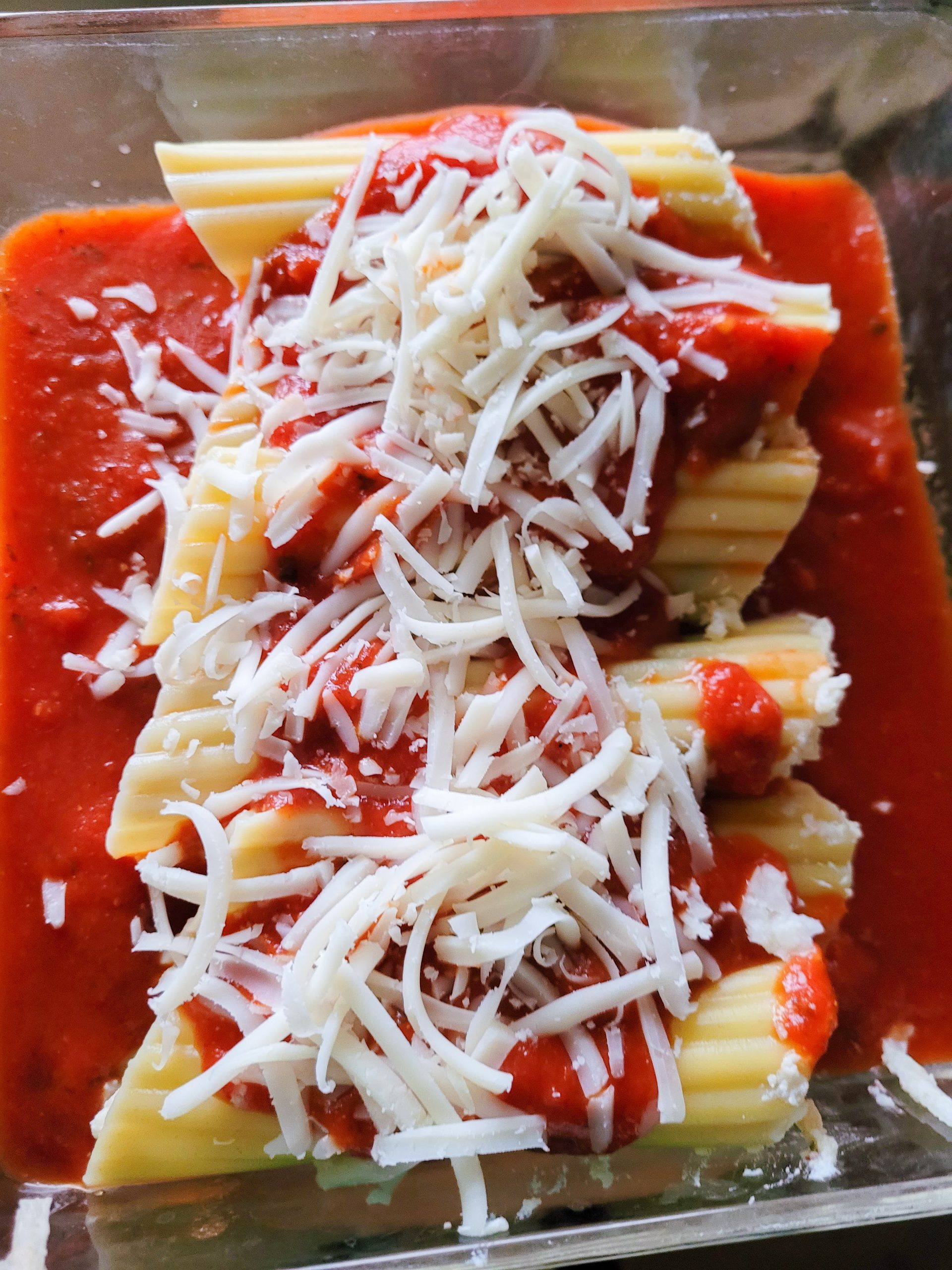 cheese manicotti with spinach