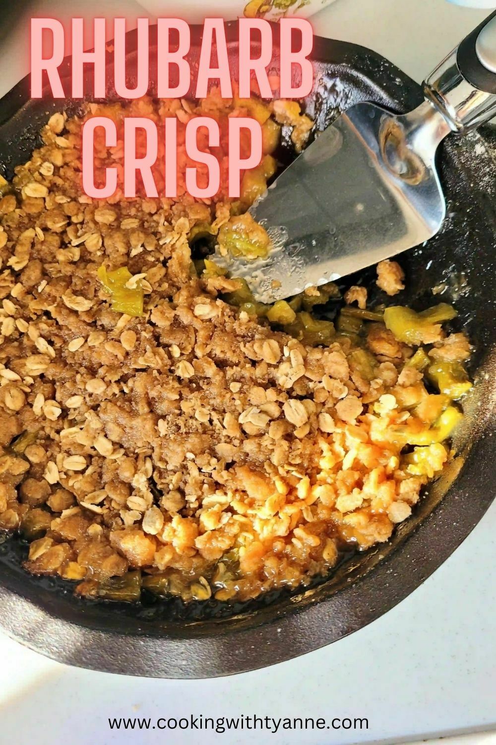 Rhubarb Crisp without Strawberries Cooking with Tyanne