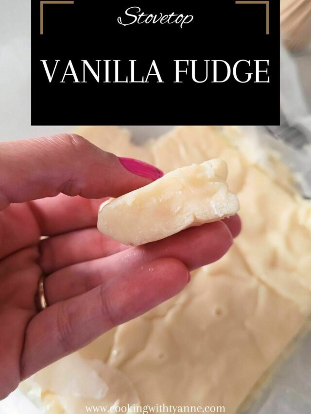 Homemade Vanilla Fudge on Stove